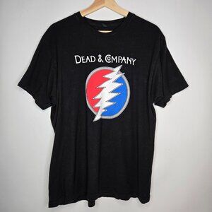 Dead & Company Concert Tour Shirt Men's Steal Your Face Lightning Bolt Jam XL